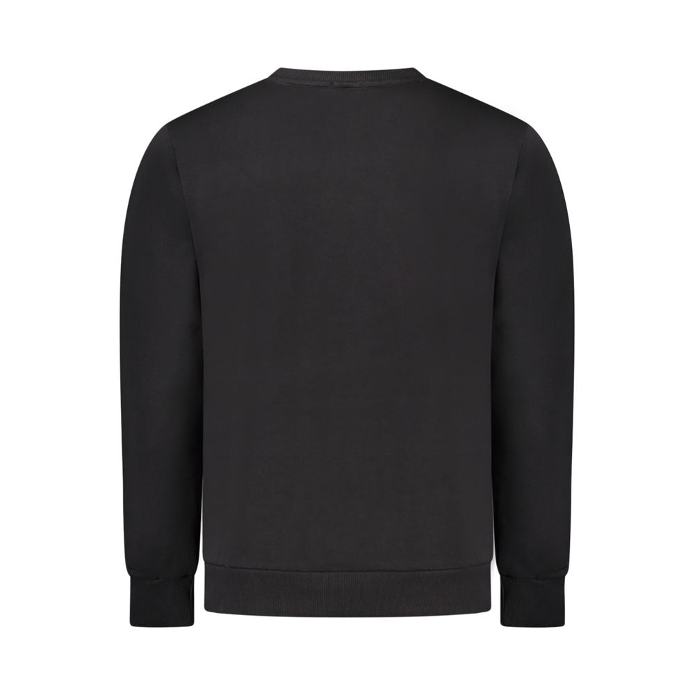 Black Cotton Men's Sweatshirt