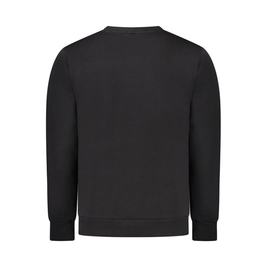 Black Cotton Men's Sweatshirt