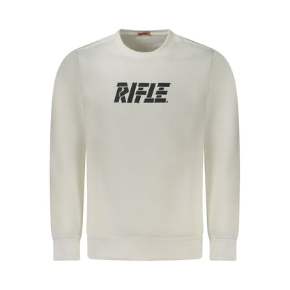 White Cotton Men Sweatshirt
