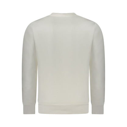 White Cotton Men Sweatshirt