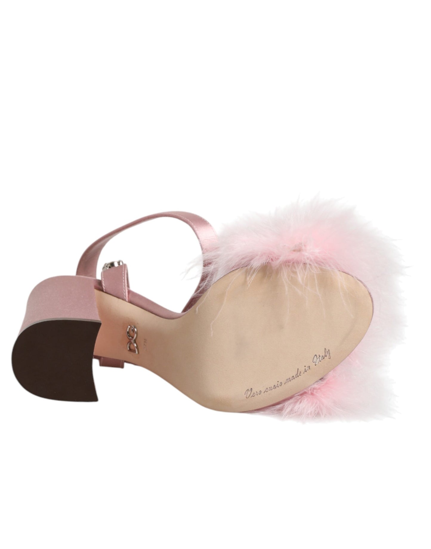 Pink Sequined Ankle Strap Sandals Shoes