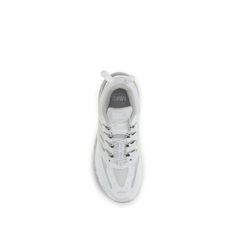 White Polyamide Athletic Sneakers