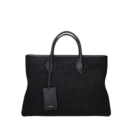 Black Fabric Handbag