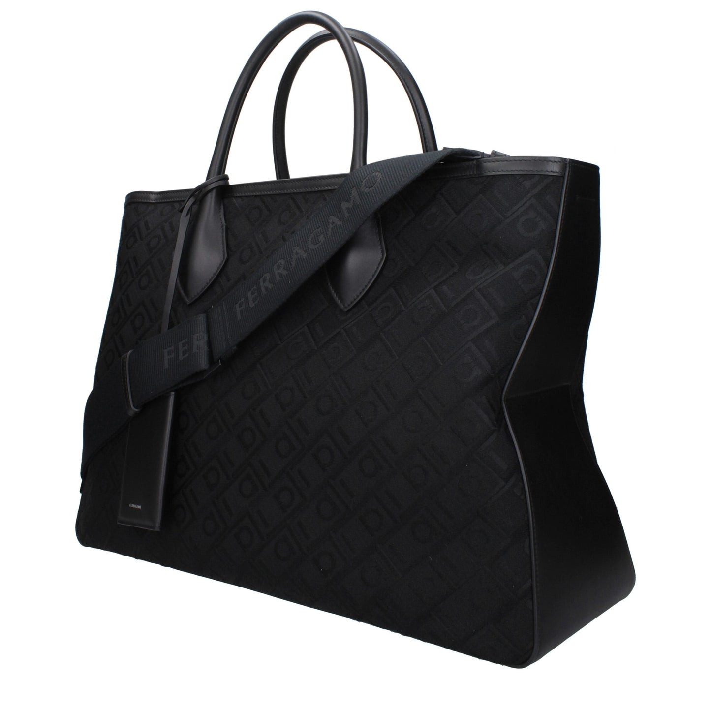 Black Fabric Handbag