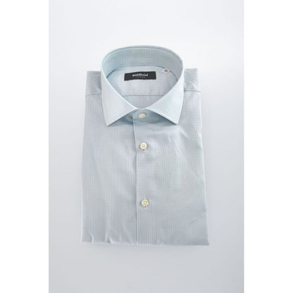 Light Blue Cotton Men Shirt