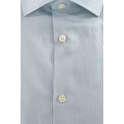 Light Blue Cotton Men Shirt