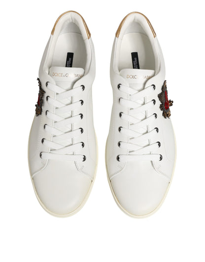 White Heart Embellished Sneakers Shoes