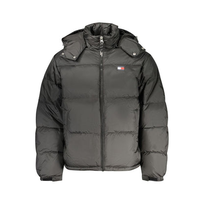 Black Polyester Men's Jacket
