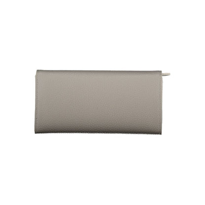 Grigio Polyurethane Women Wallet
