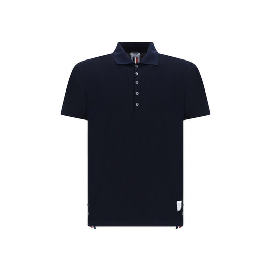 Blue Cotton Polo Shirt