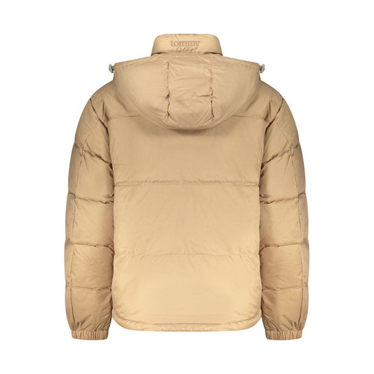 Beige Polyester Mens Jacket