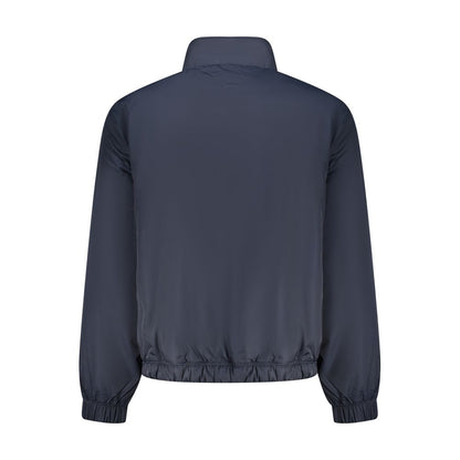 Blue Polyester Men's Jacket