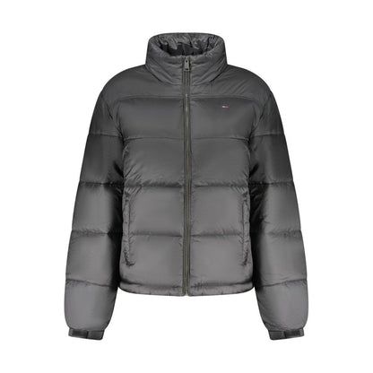 Black Polyester Women Jacket