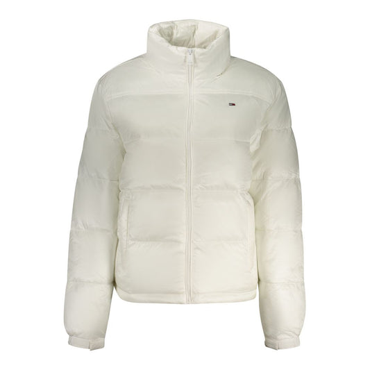 White Polyester Women's Jacket