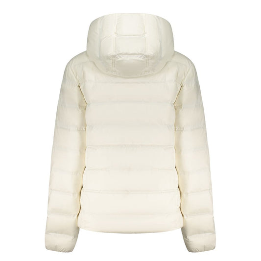 White Polyester Women's Jacket