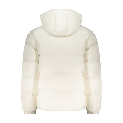 White Polyester Men's Jacket