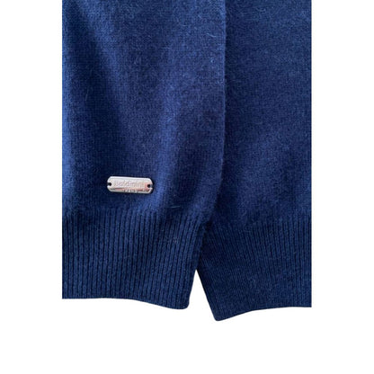 Blue Cashmere Men Sweater