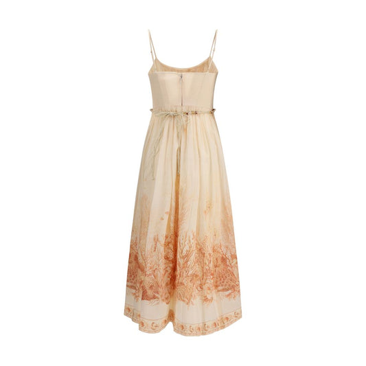 Multicolor Cotton Long Dress