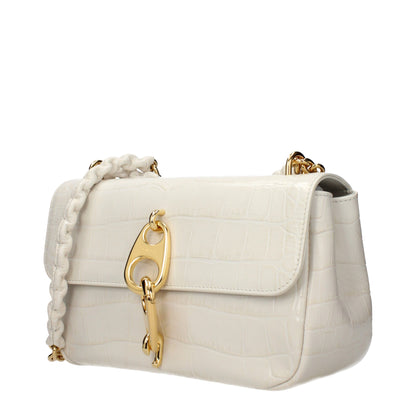 White Leather Shoulder Bag