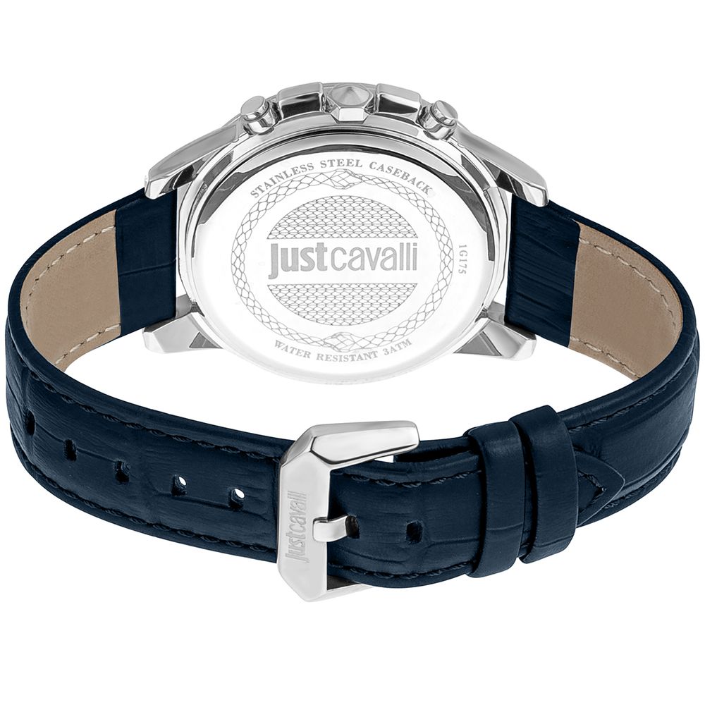 Black Leather Bracelet Watch