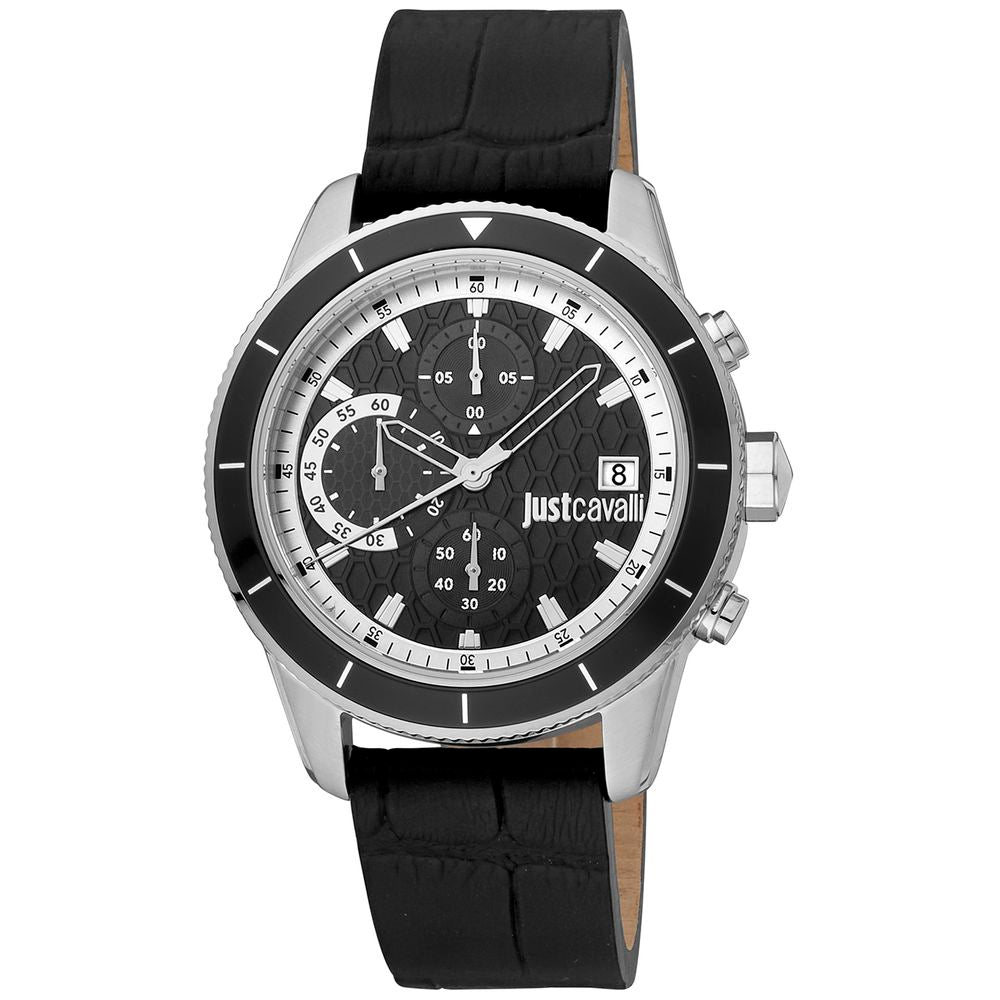 Black Leather Watch