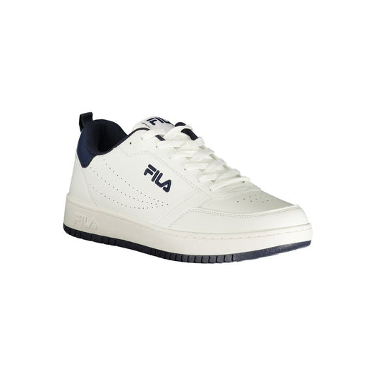 White Polyurethane Men Sneaker