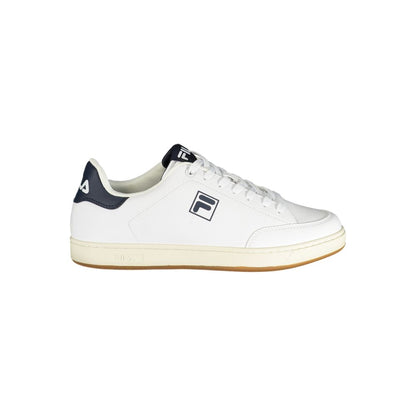 White Polyester Men Sneaker