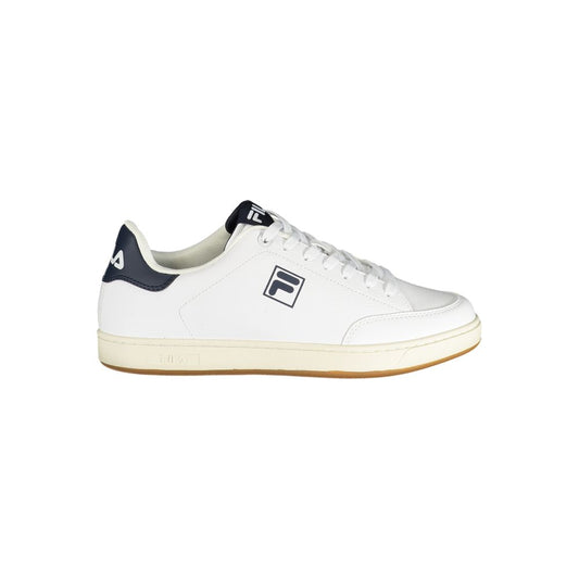 White Polyester Men Sneaker