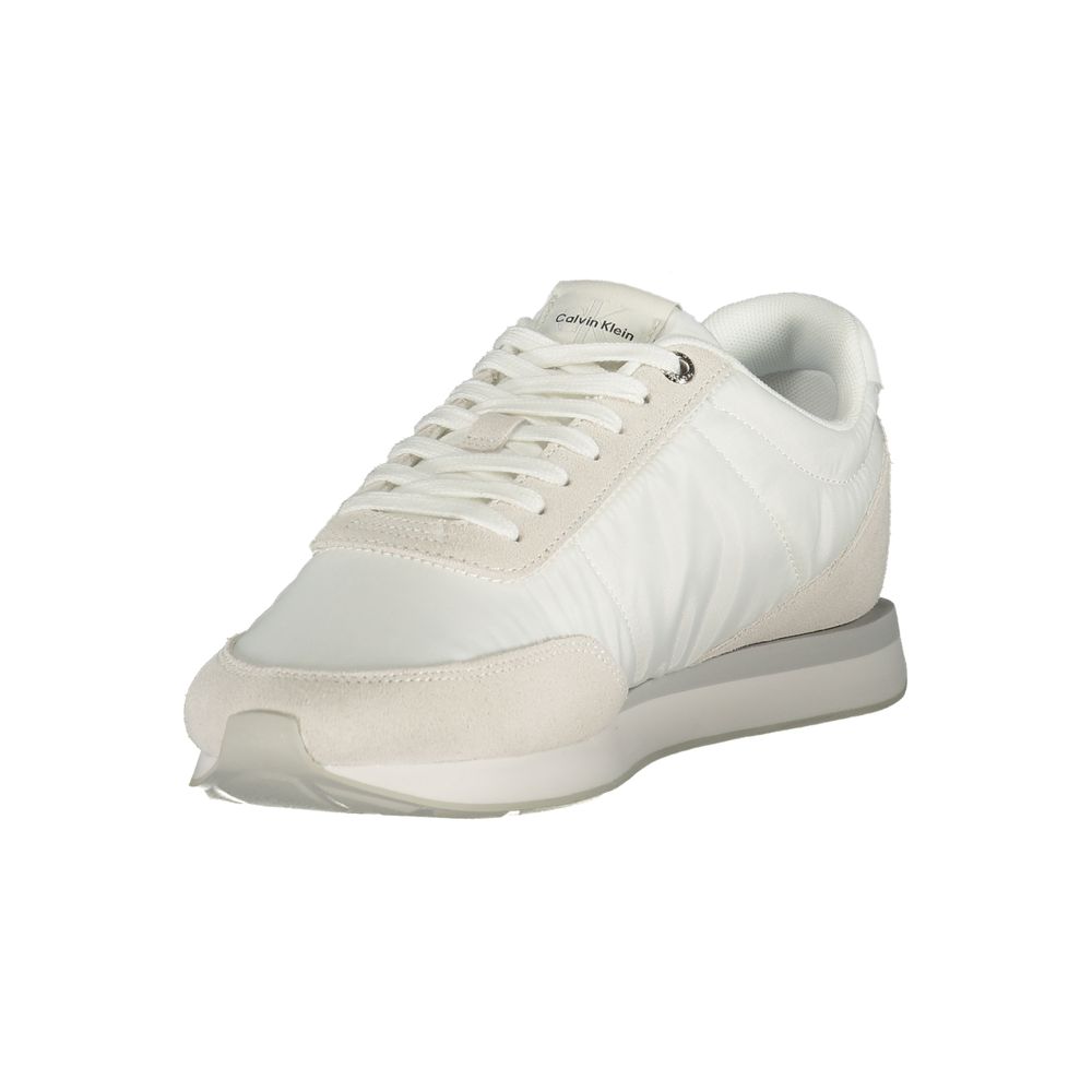 White Recycled Polyester Men Sneaker