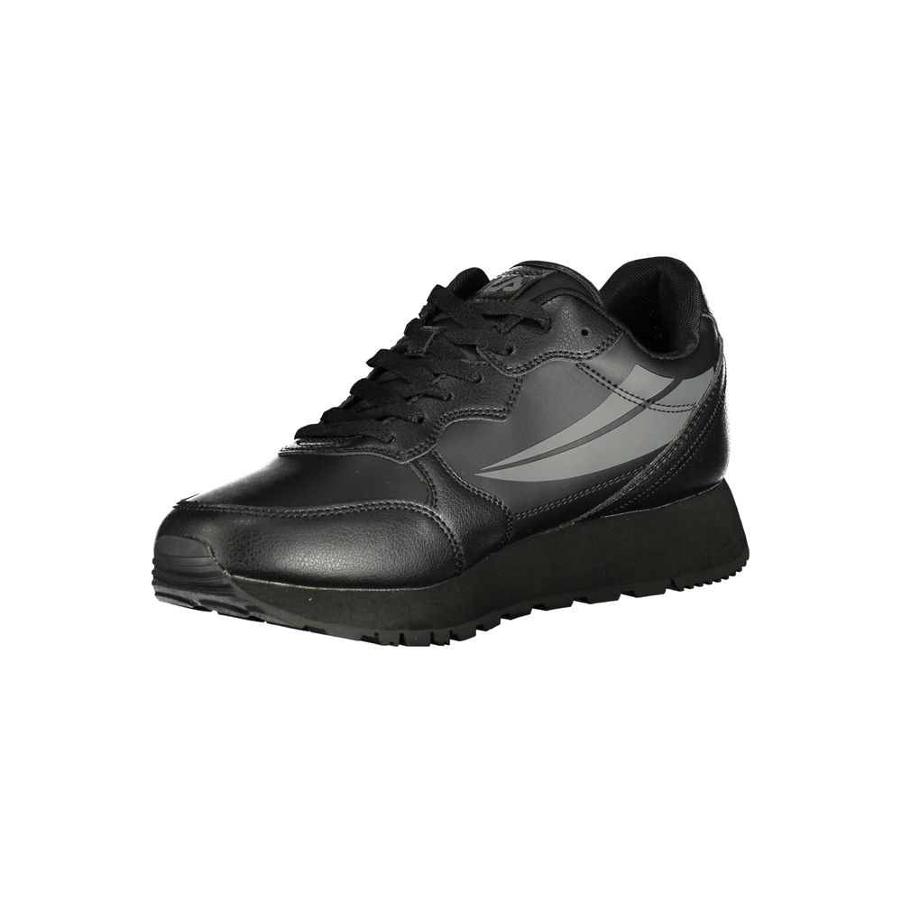 Nero Polyurethane Men Sneaker
