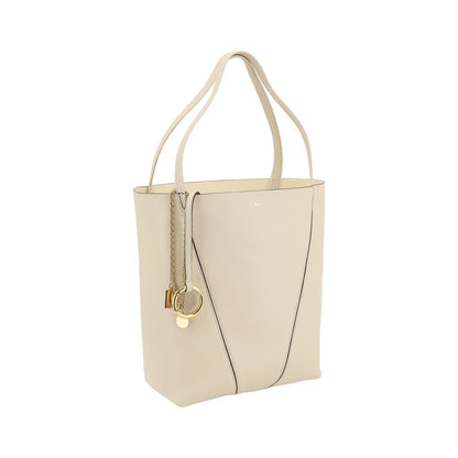 Beige Calf Leather Bos Taurus Shoulder Bag