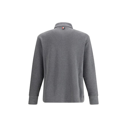 Gray Cotton Polo Shirt