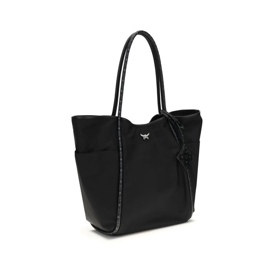 Black Fabric Shoulder Bag