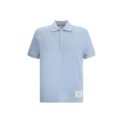 Blue Cotton Polo Shirt