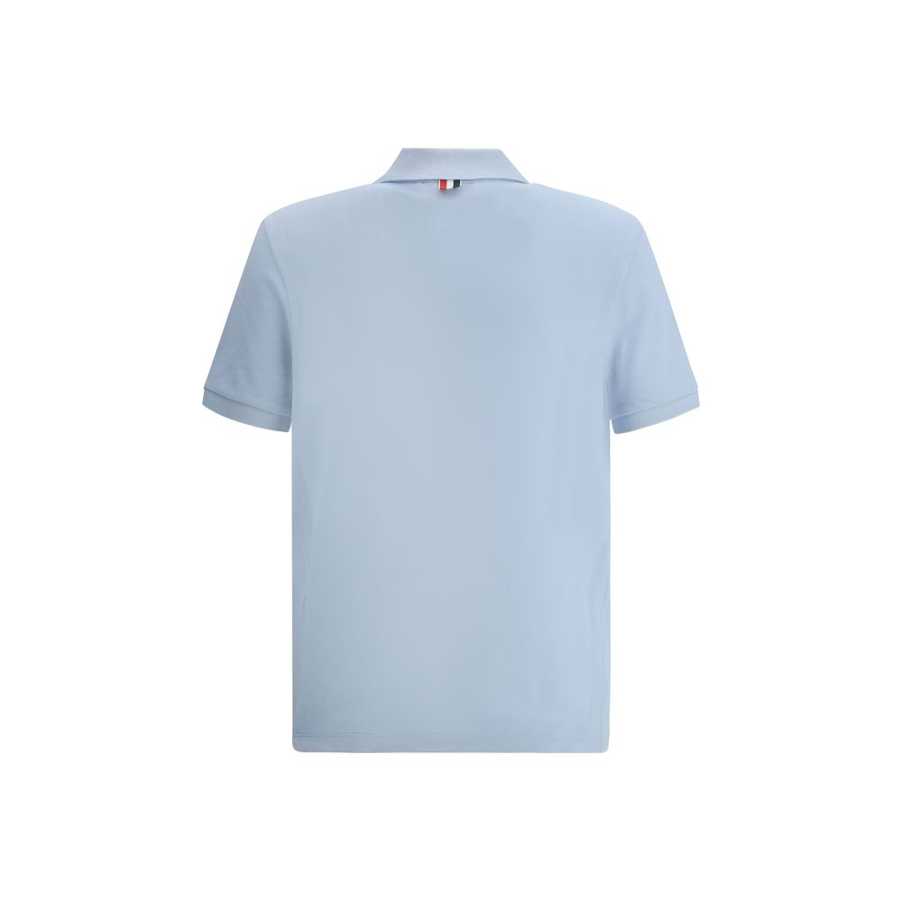 Blue Cotton Polo Shirt