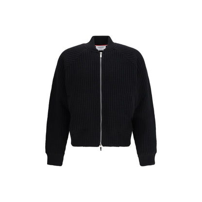 Black Wool Oves Aries Bomber