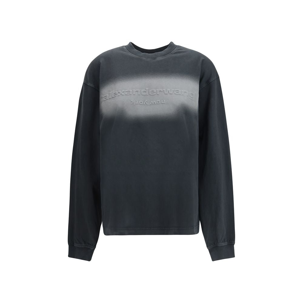 Black Cotton Sweatshirt