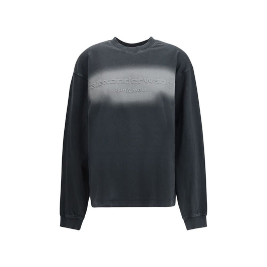 Black Cotton Sweatshirt