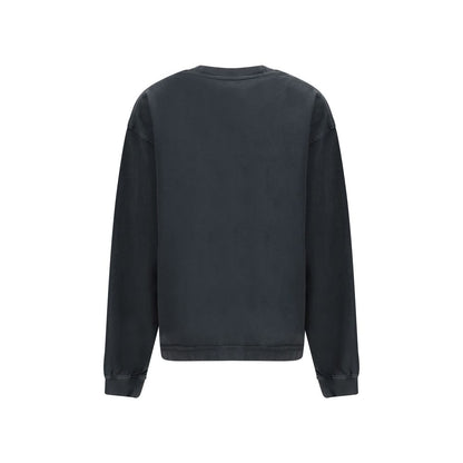 Black Cotton Sweatshirt