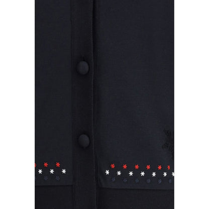 Black Cotton Cardigan