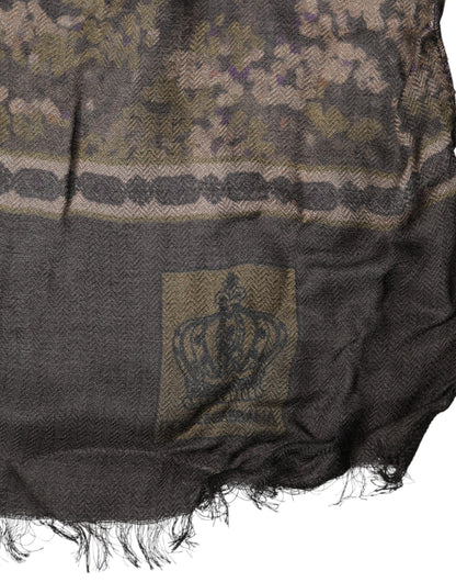 Brown Camouflage Modal Men Shawl Scarf