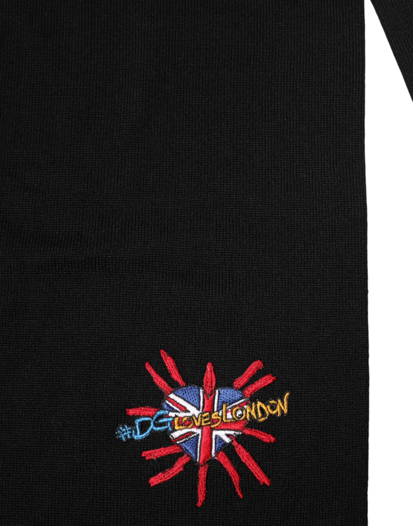 Blue Wool DG Loves London Neck Wrap Scarf