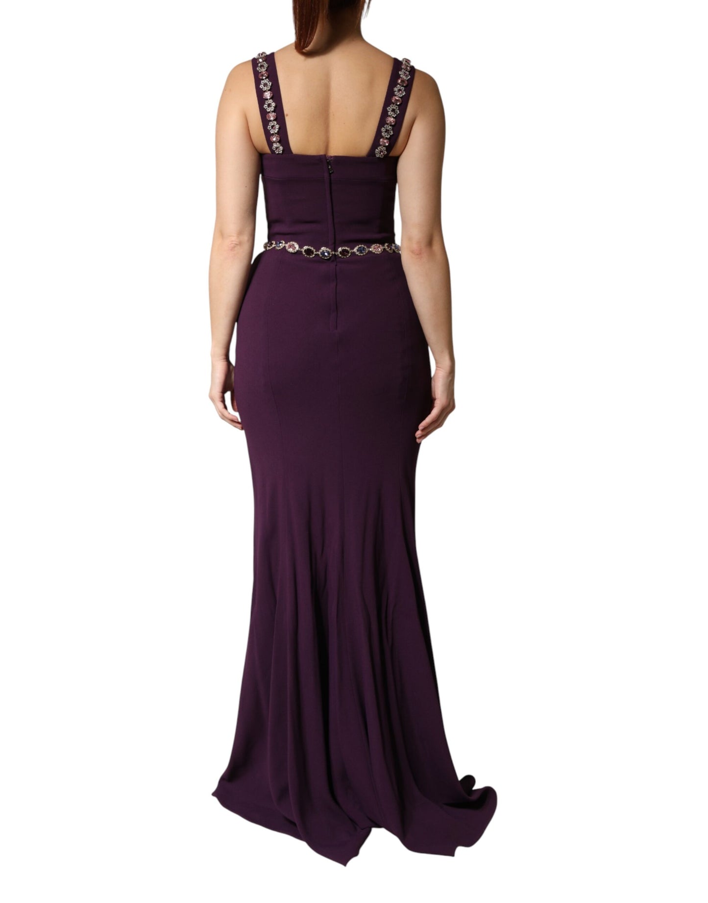 Violet Embellished Sheath Mermaid Gown Dress