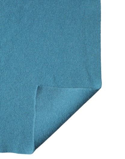 Blue Cashmere Knit Neck Wrap Shawl Scarf