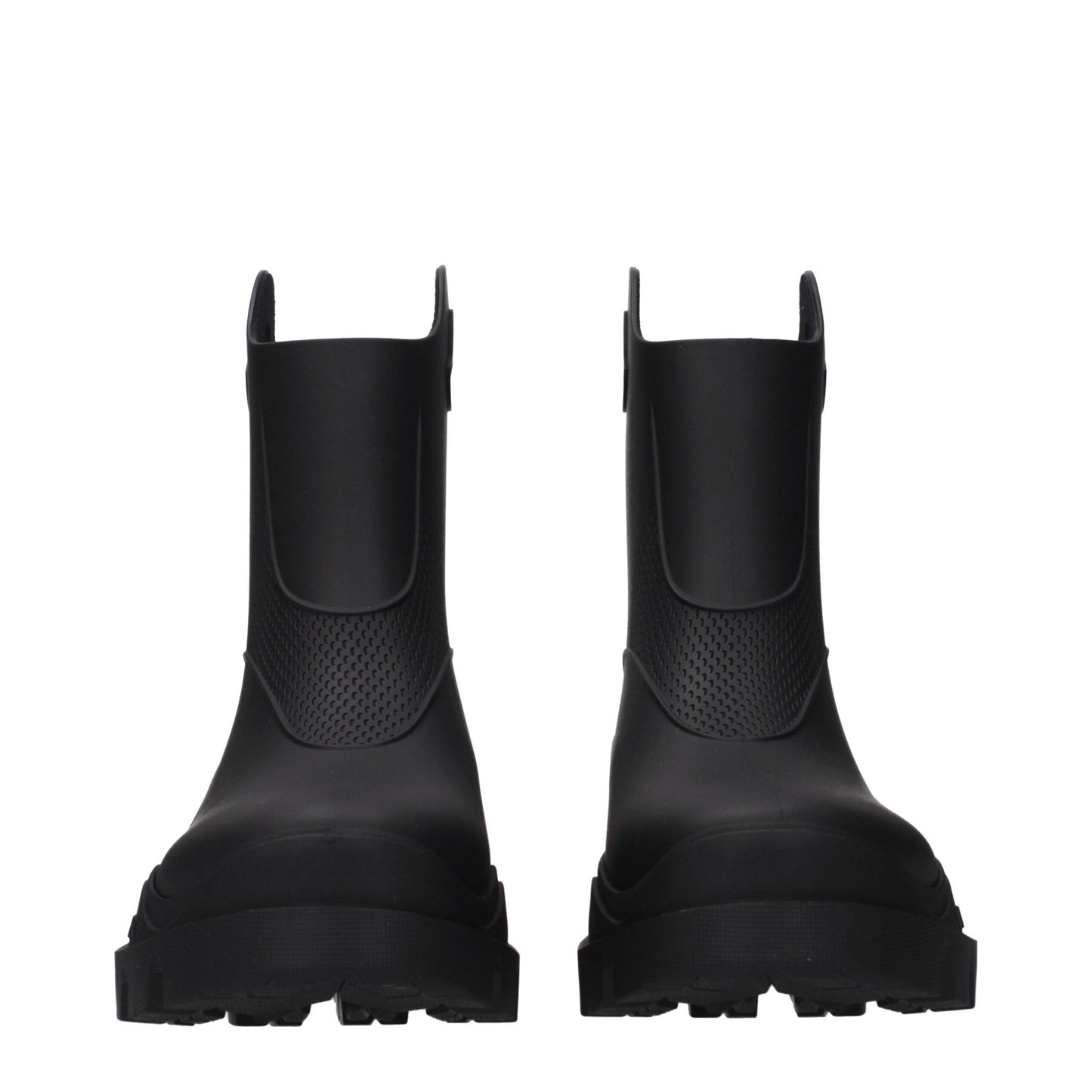Black Cotton Ankle Boots