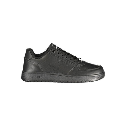 Black Polyurethane Women Sneaker
