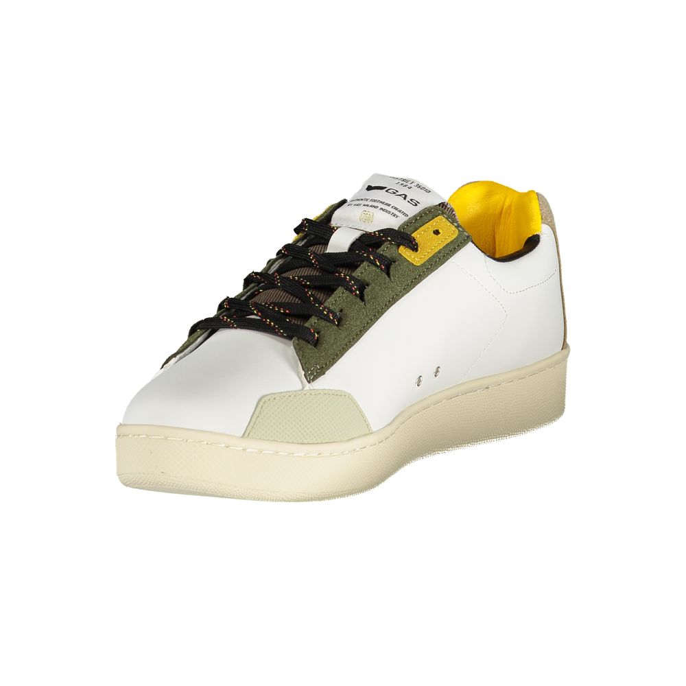White Polyester Men Sneaker