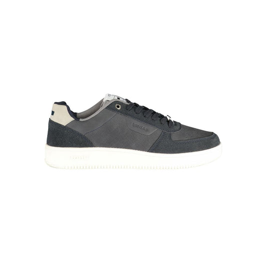 Blu Polyurethane Men Sneaker