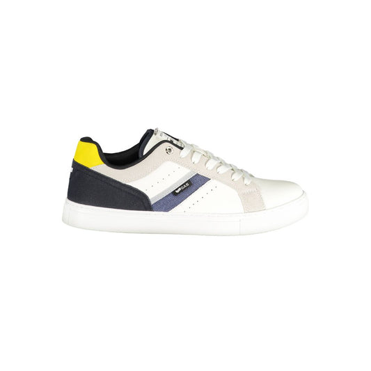 White Polyurethane Men's Sneaker