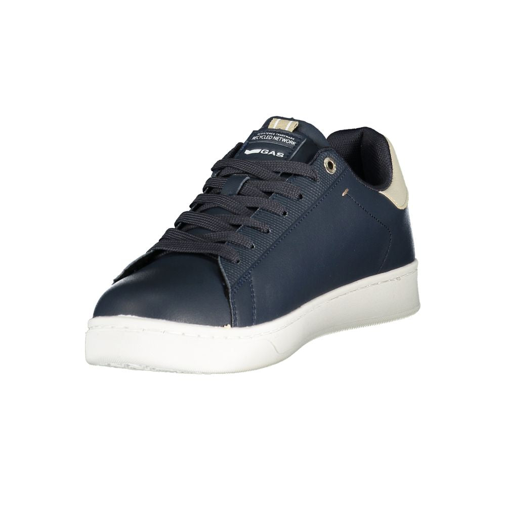 Blue Polyurethane Men's Sneaker